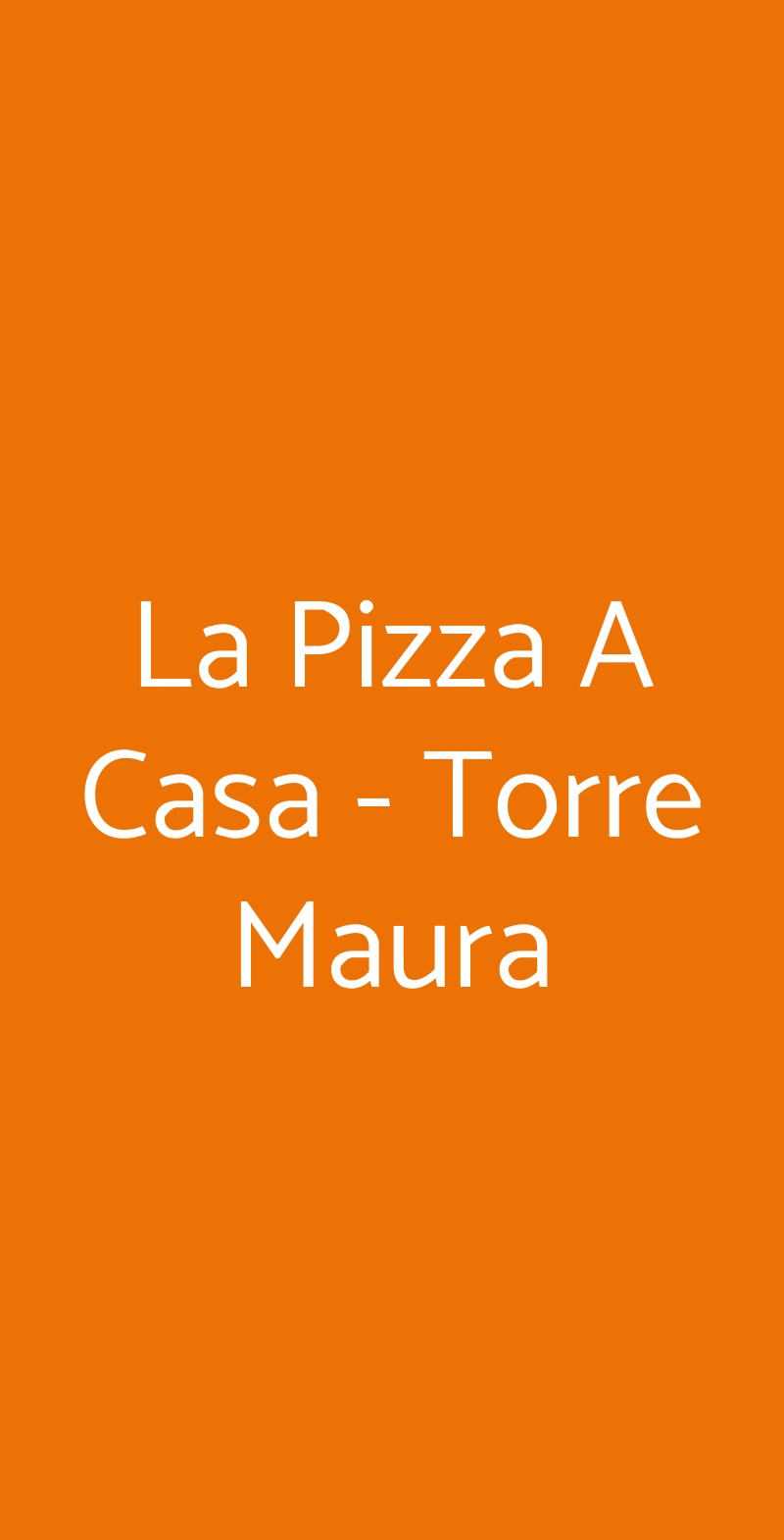La Pizza A Casa - Torre Maura Roma menù 1 pagina