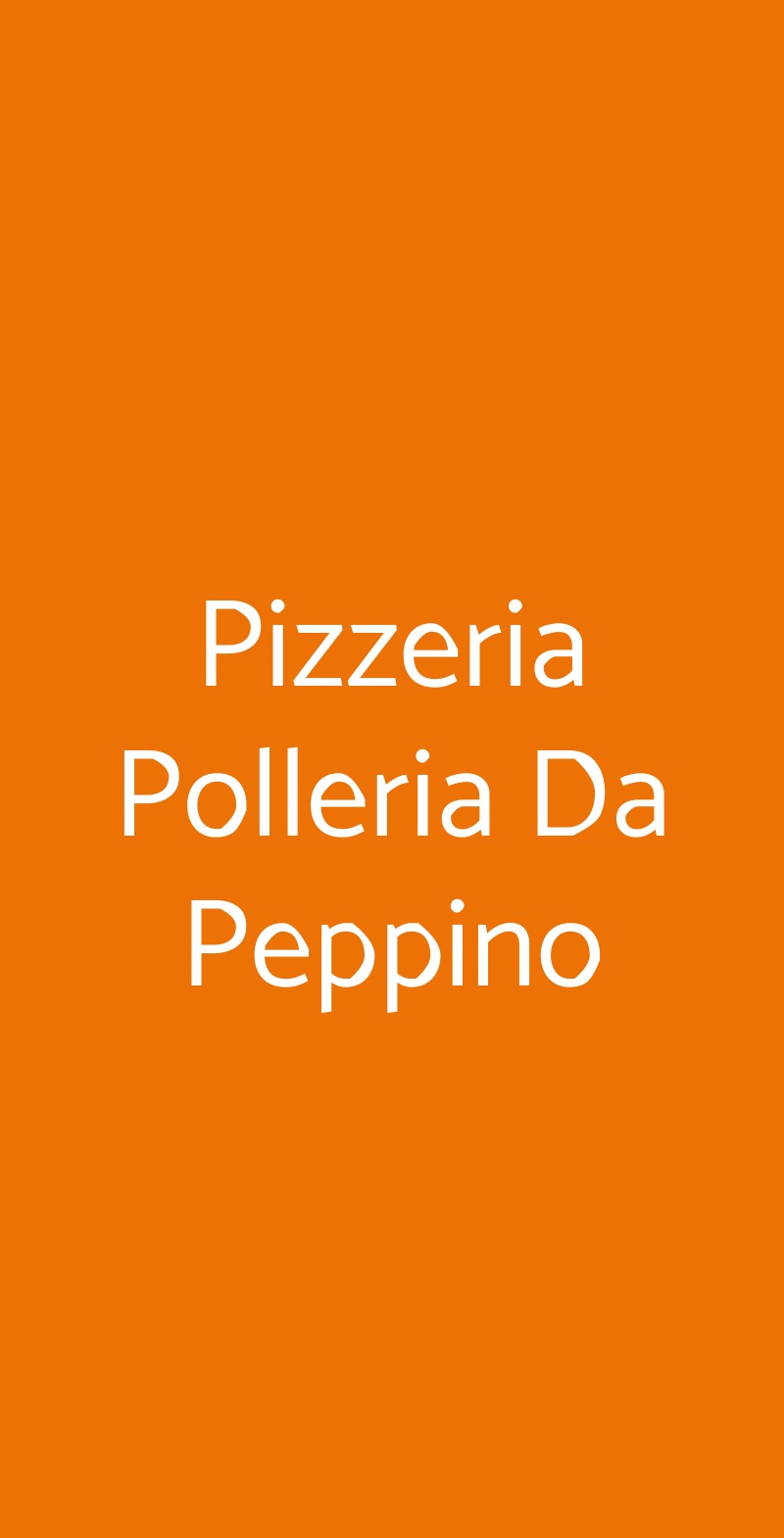 Pizzeria Polleria Da Peppino Palermo menù 1 pagina