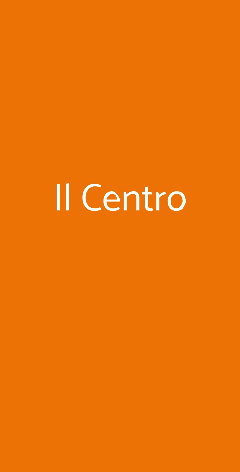 Il Centro Cuneo menù 1 pagina