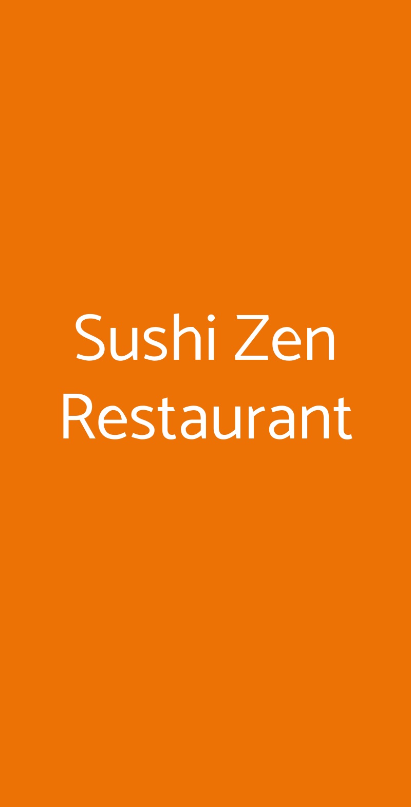 Sushi Zen Restaurant Catania menù 1 pagina