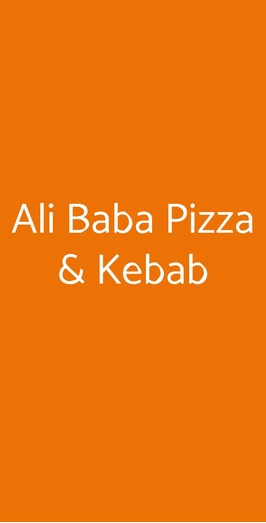 Ali Baba Pizza & Kebab, Migliano Veneto