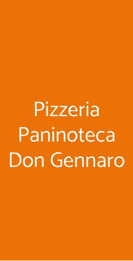 Pizzeria Paninoteca Don Gennaro, Milano