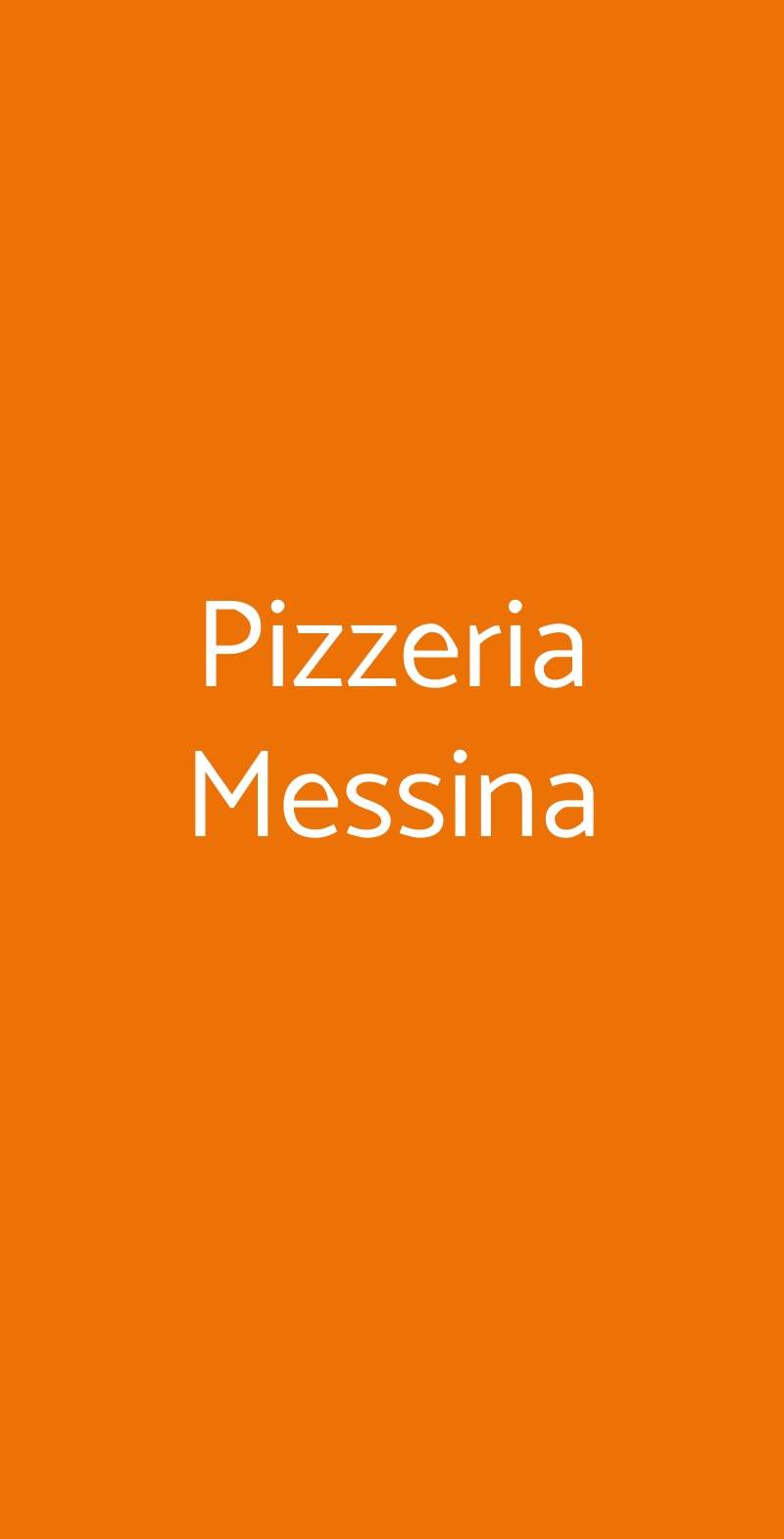 Pizzeria Messina Palermo menù 1 pagina