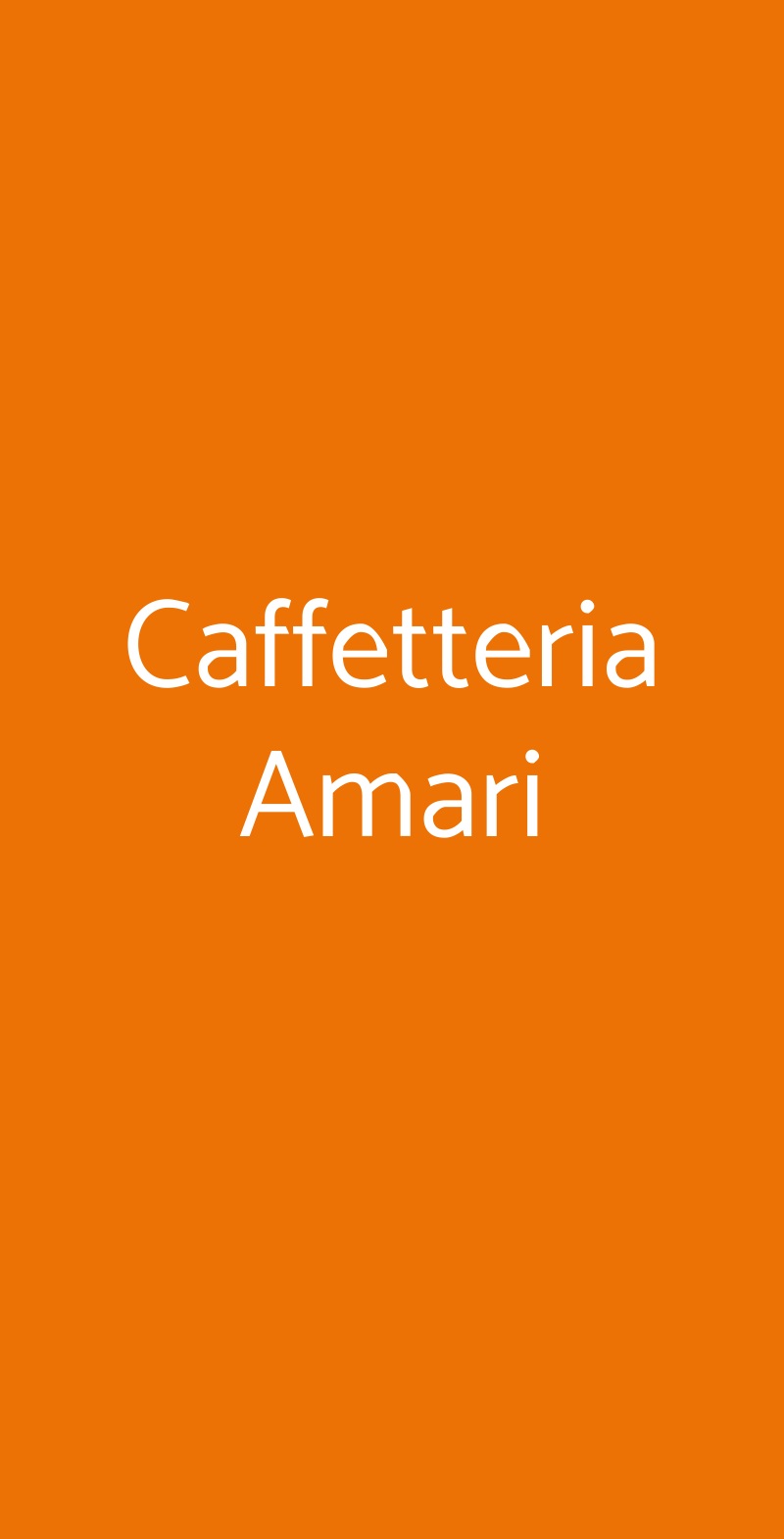 Caffetteria Amari Palermo menù 1 pagina