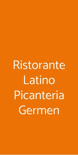 Ristorante Latino Picanteria Germen, Sanremo