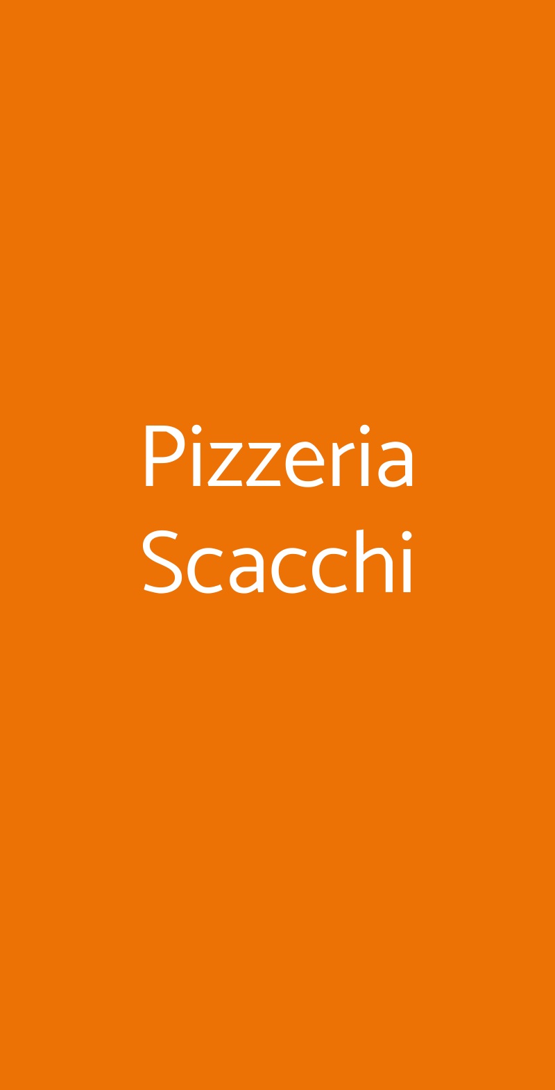 Pizzeria Scacchi Padova menù 1 pagina