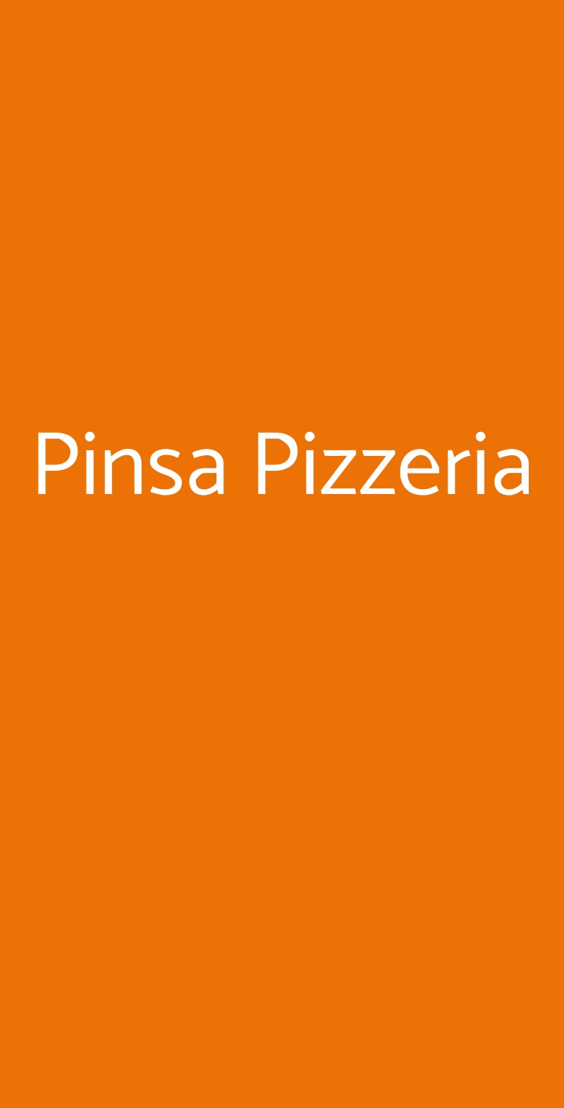 Pinsa Pizzeria Padova menù 1 pagina