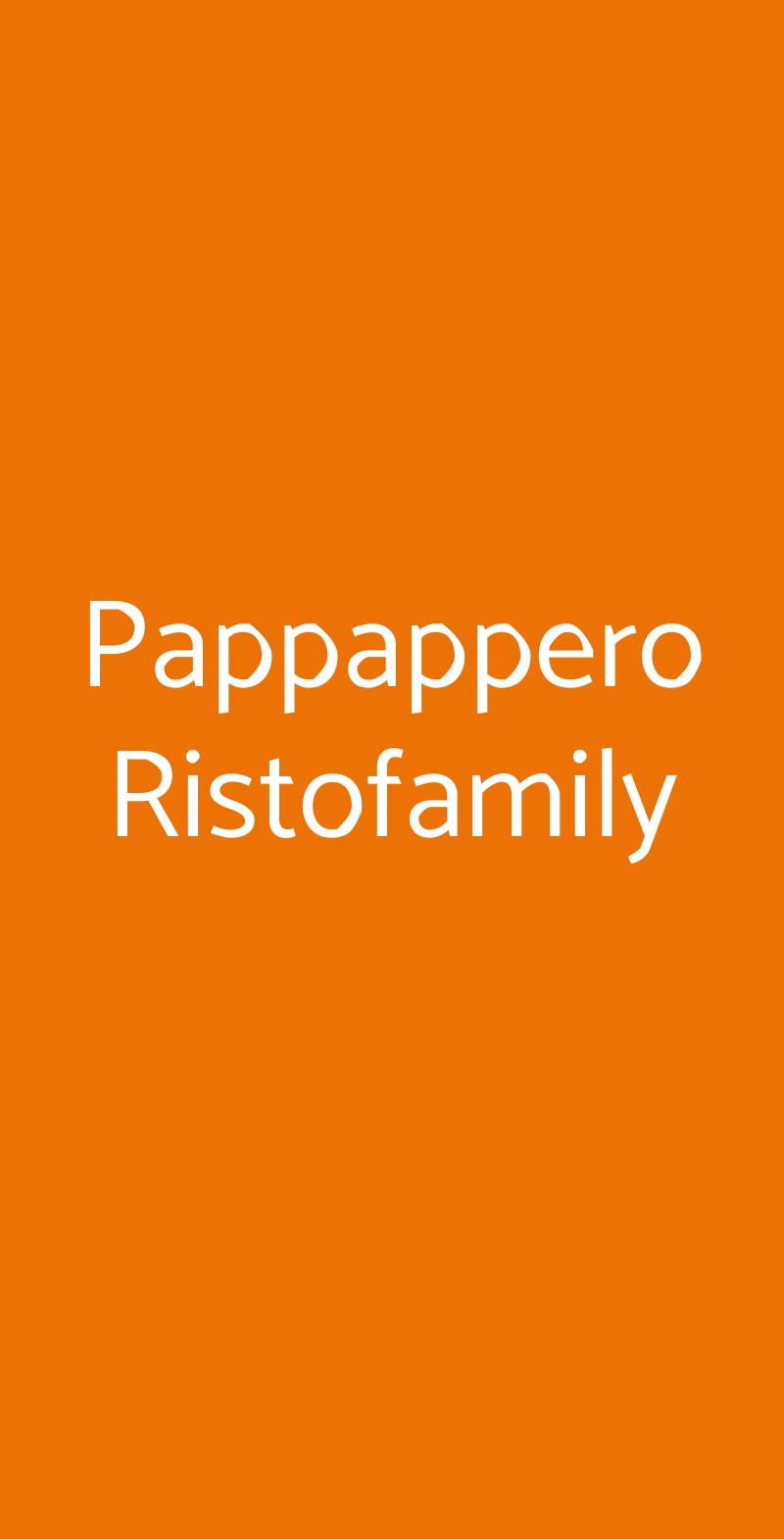 Pappappero Ristofamily Fiumicino menù 1 pagina