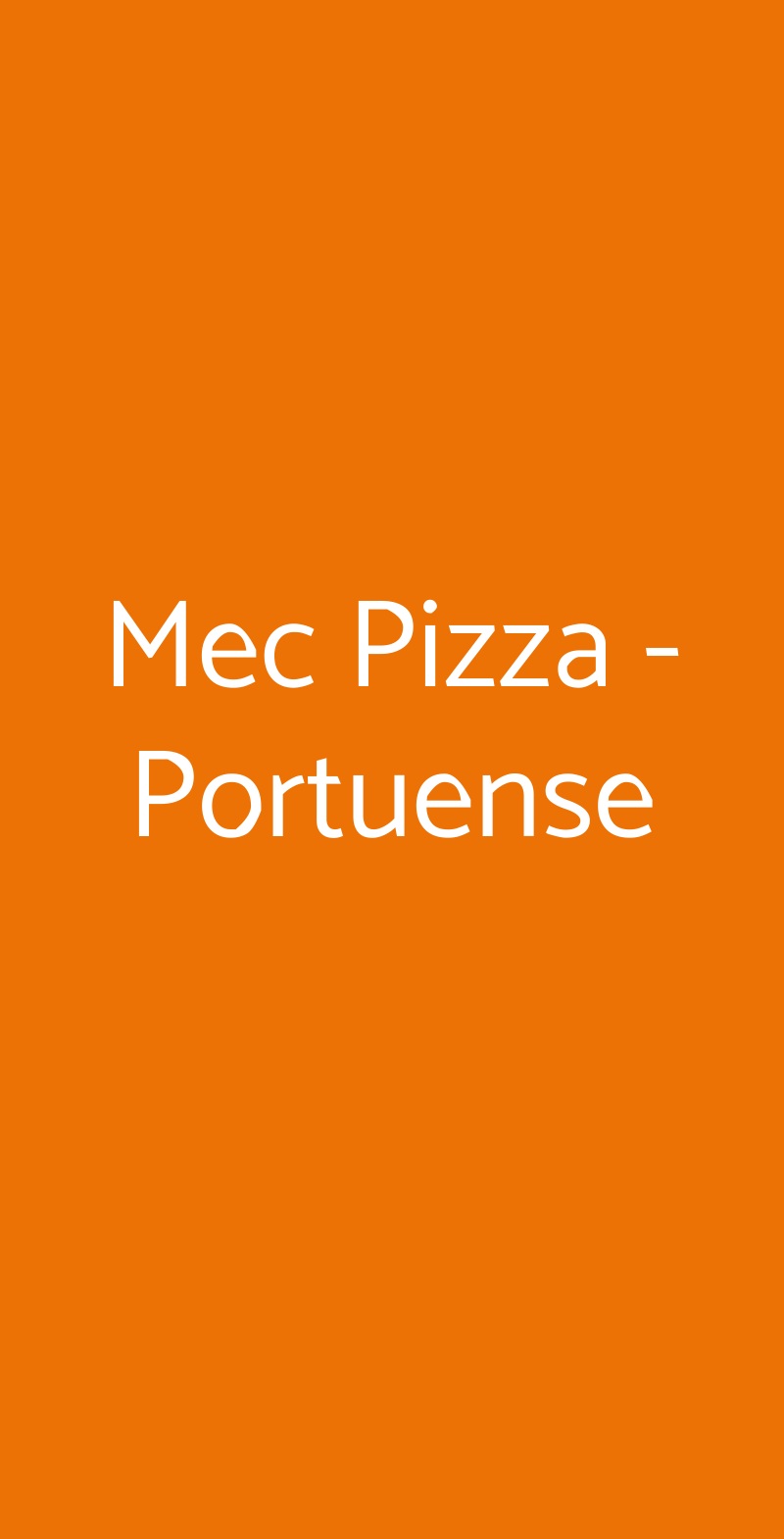 Mec Pizza - Portuense Roma menù 1 pagina