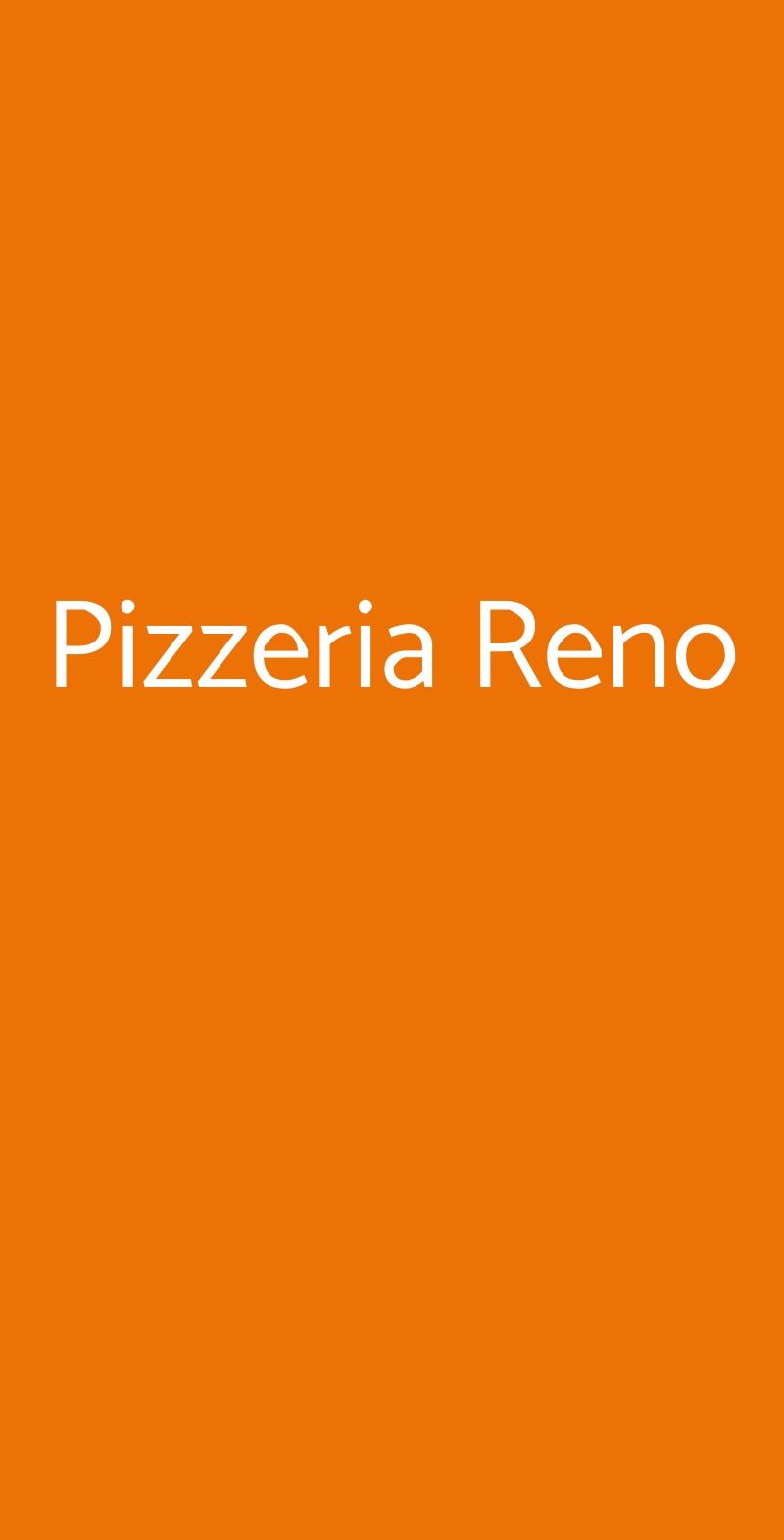 Pizzeria Reno Casalecchio di Reno menù 1 pagina