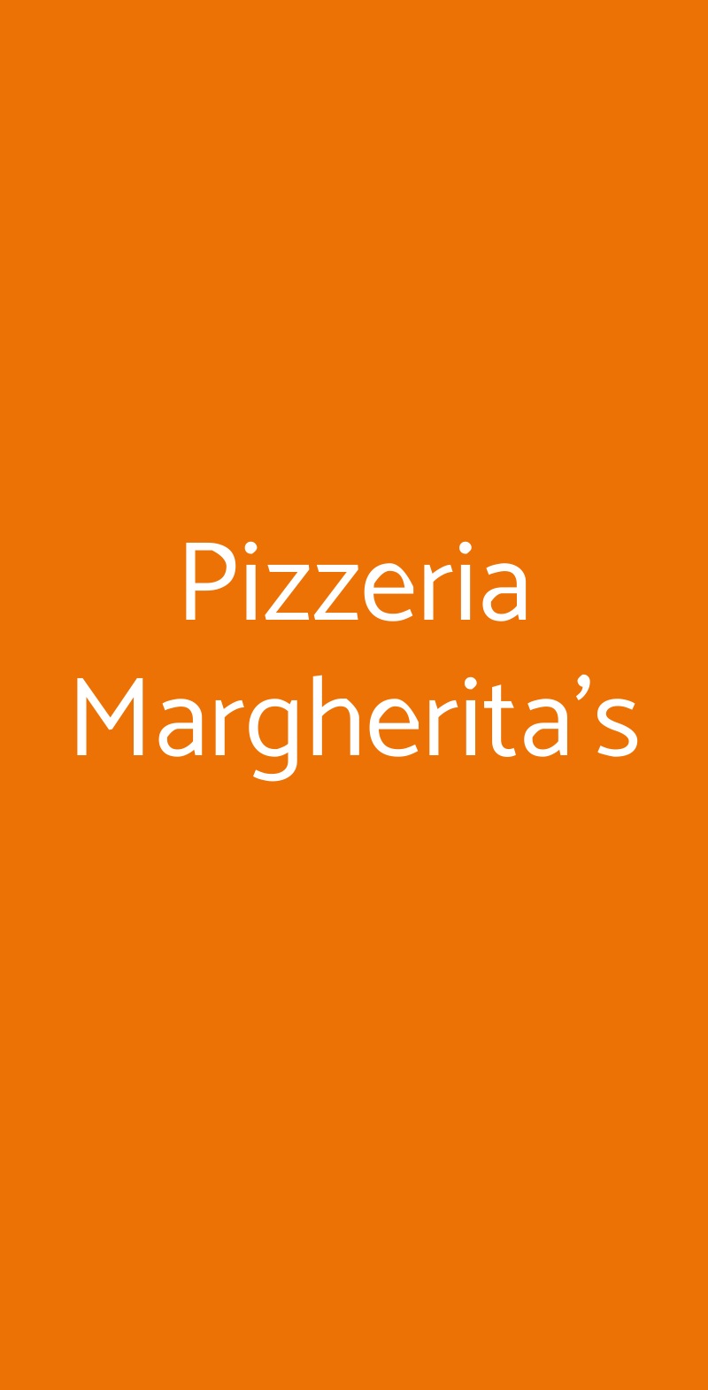 Pizzeria Margherita's Catania menù 1 pagina
