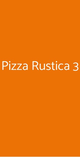 Pizza Rustica 3, Palestrina