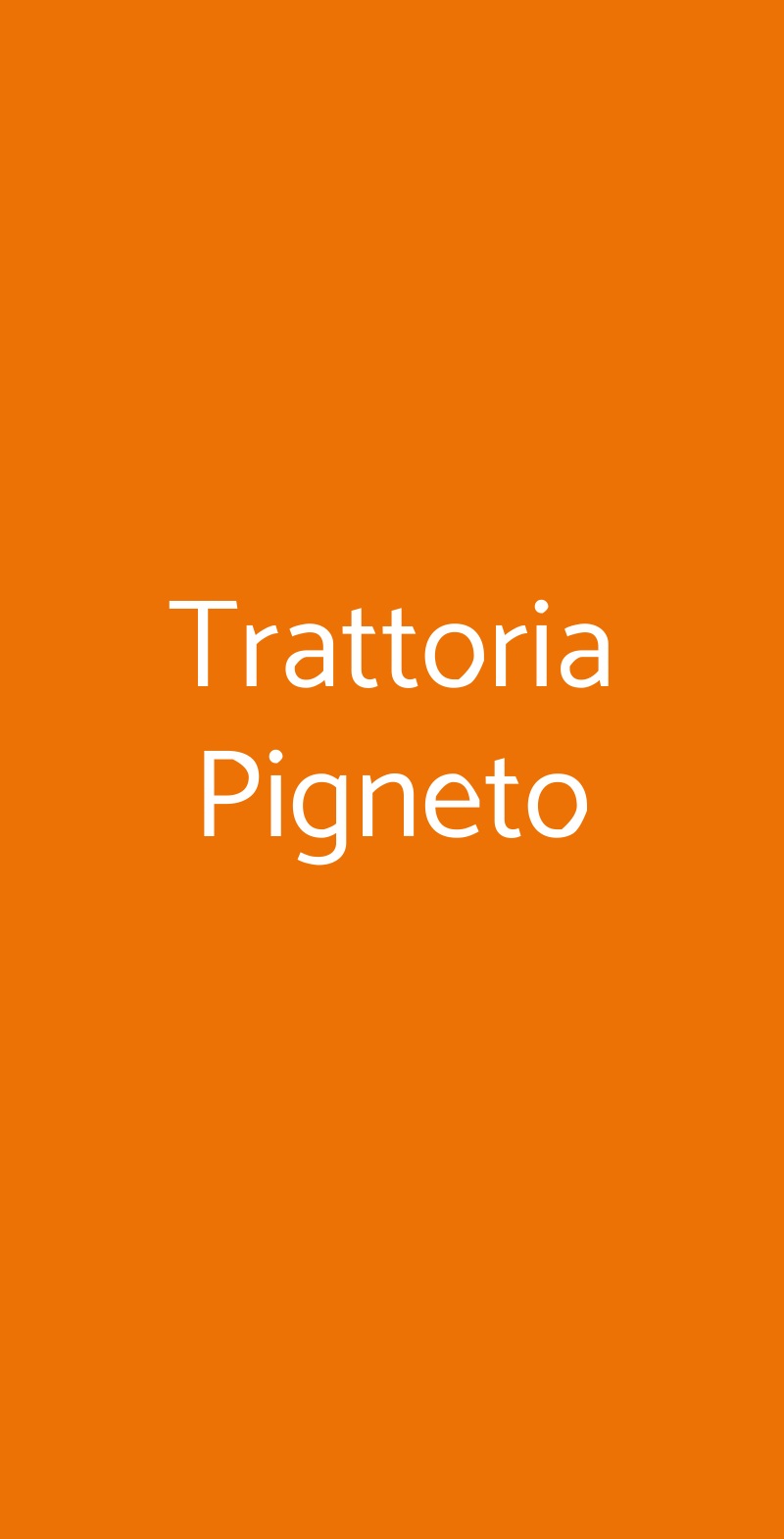 Trattoria Pigneto Roma menù 1 pagina