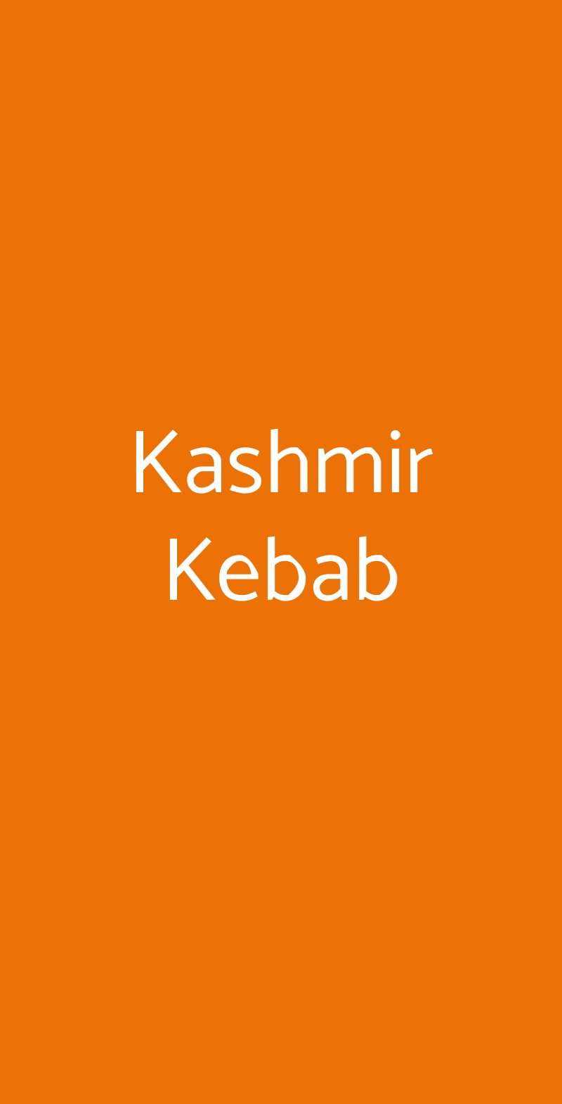 Kashmir Kebab Cerese di Virgilio menù 1 pagina