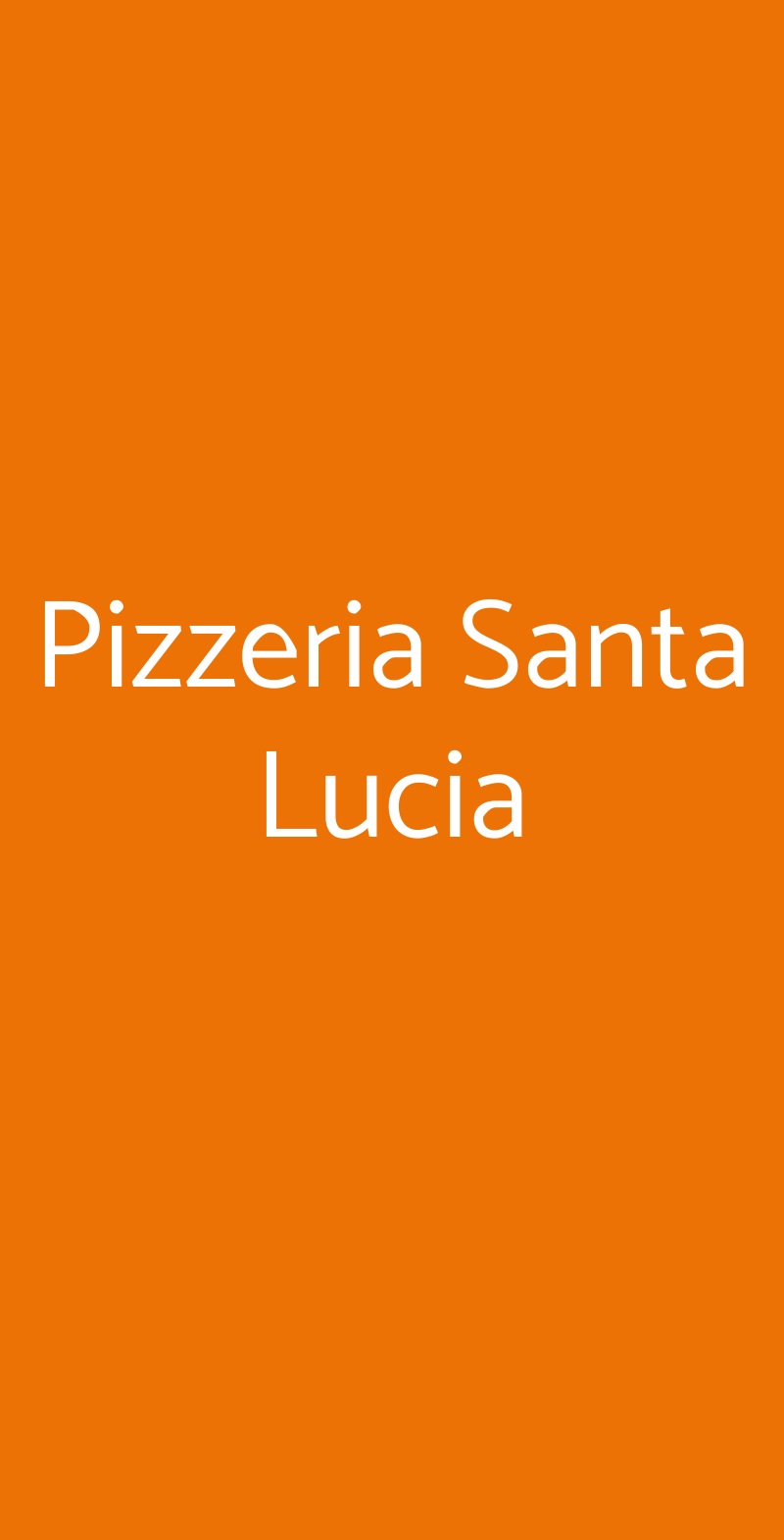 Pizzeria Santa Lucia Cuneo menù 1 pagina