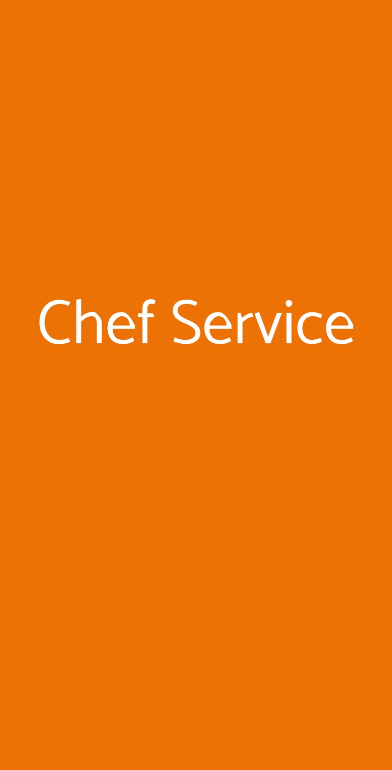 Chef Service Sestu menù 1 pagina