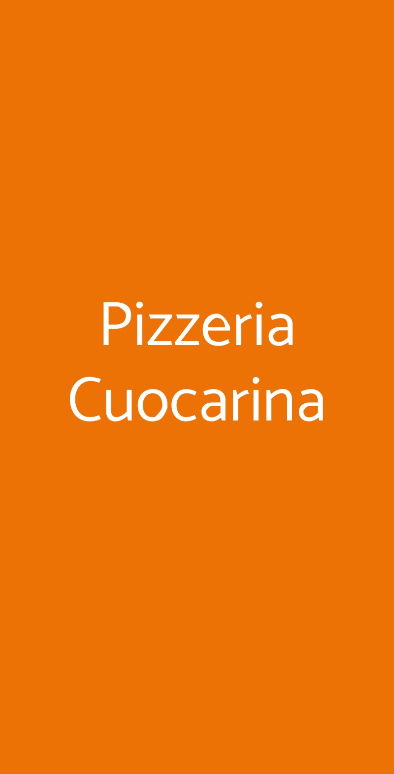 Pizzeria Cuocarina Palermo menù 1 pagina