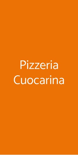 Pizzeria Cuocarina, Palermo