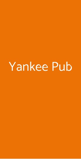 Yankee Pub, Cosenza