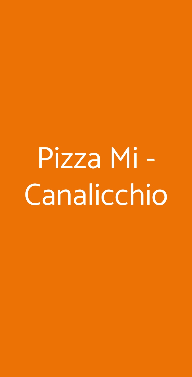 Pizza Mi - Canalicchio Catania menù 1 pagina