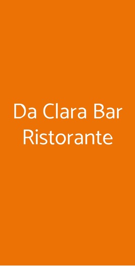 Da Clara Bar Ristorante, Torino