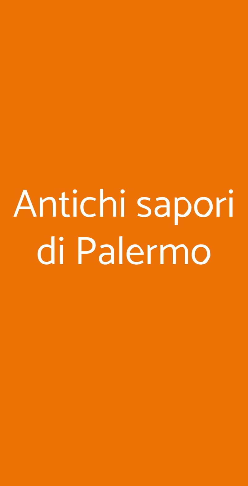 Antichi sapori di Palermo Salò menù 1 pagina