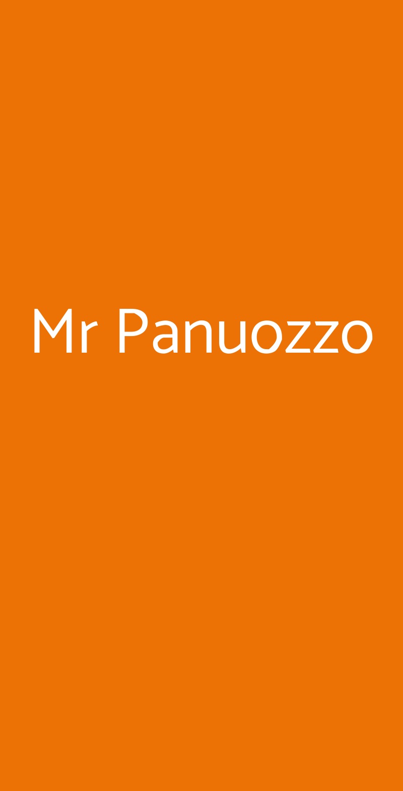 Mr Panuozzo Napoli menù 1 pagina