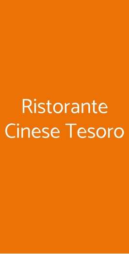 Ristorante Cinese Tesoro, Sesto San Giovanni