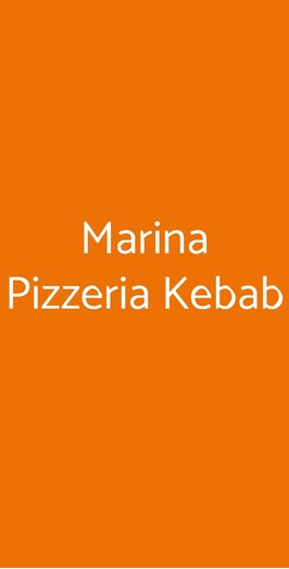 Marina Pizzeria Kebab, Sanremo