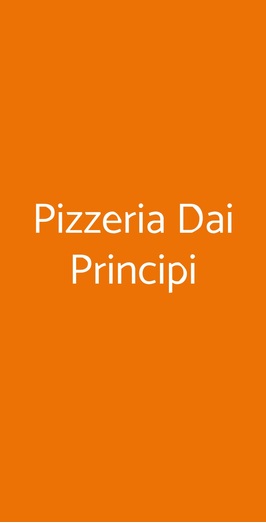 Pizzeria Dai Principi, Modugno