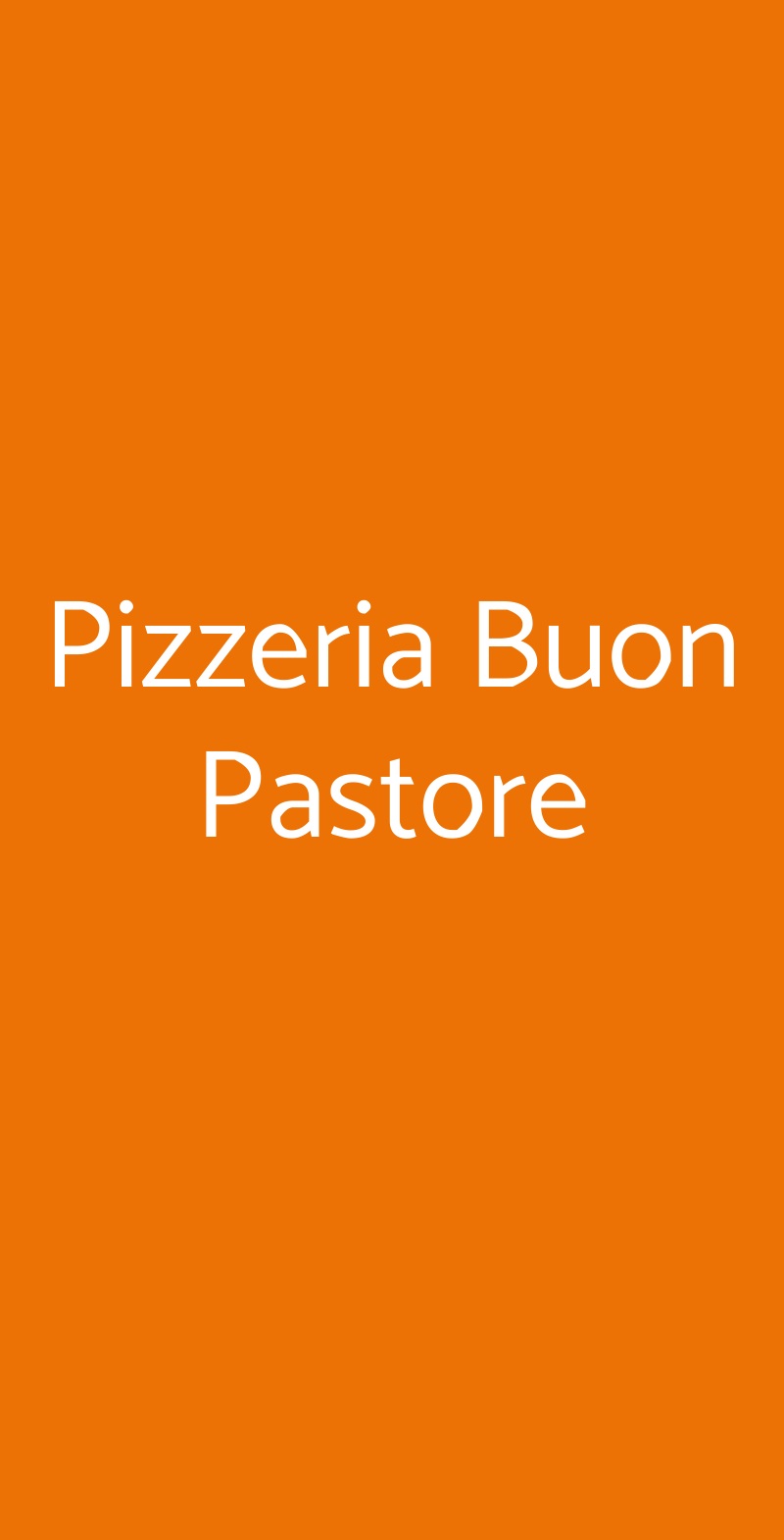 Pizzeria Buon Pastore Modena menù 1 pagina