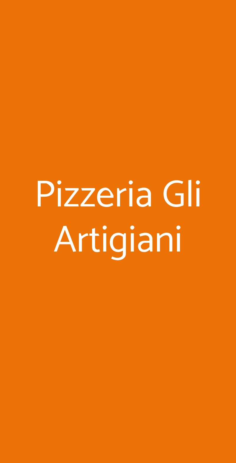 Pizzeria Gli Artigiani Giugliano in Campania menù 1 pagina