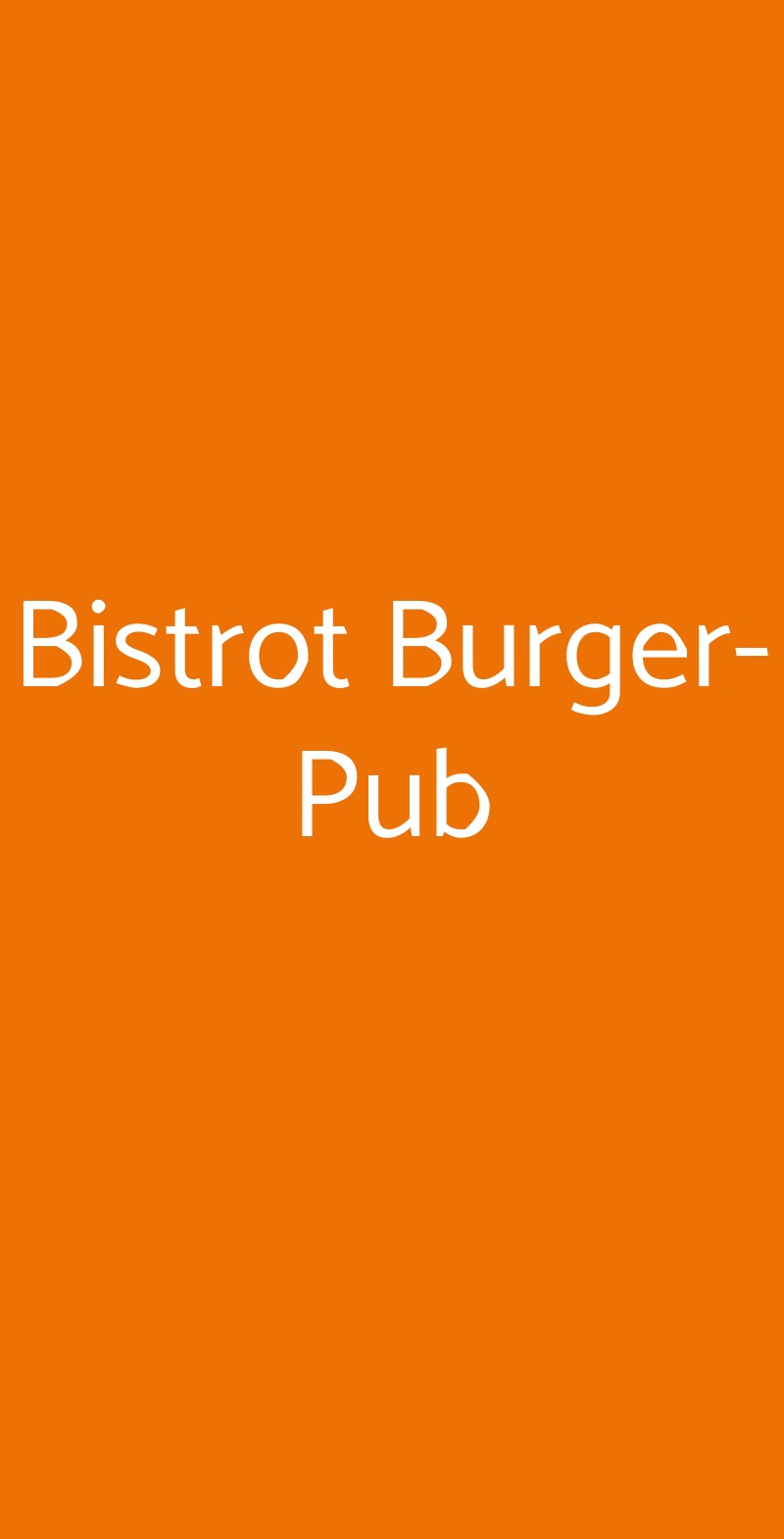 Bistrot Burger-Pub Castellammare del Golfo menù 1 pagina