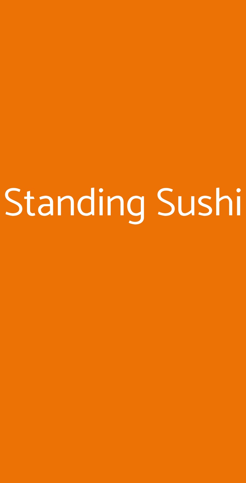 Standing Sushi Roma menù 1 pagina