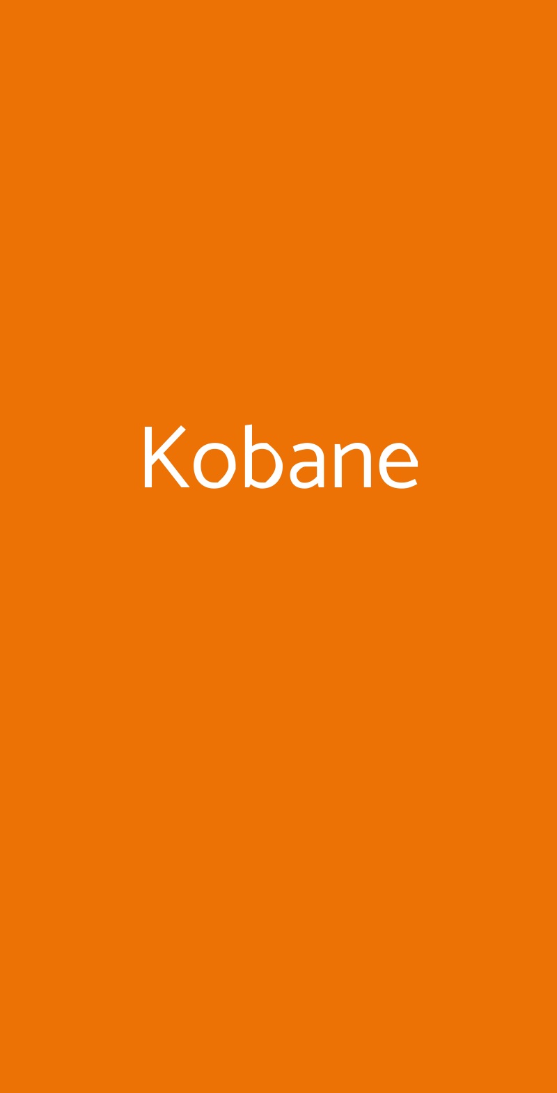 Kobane Pontedera menù 1 pagina
