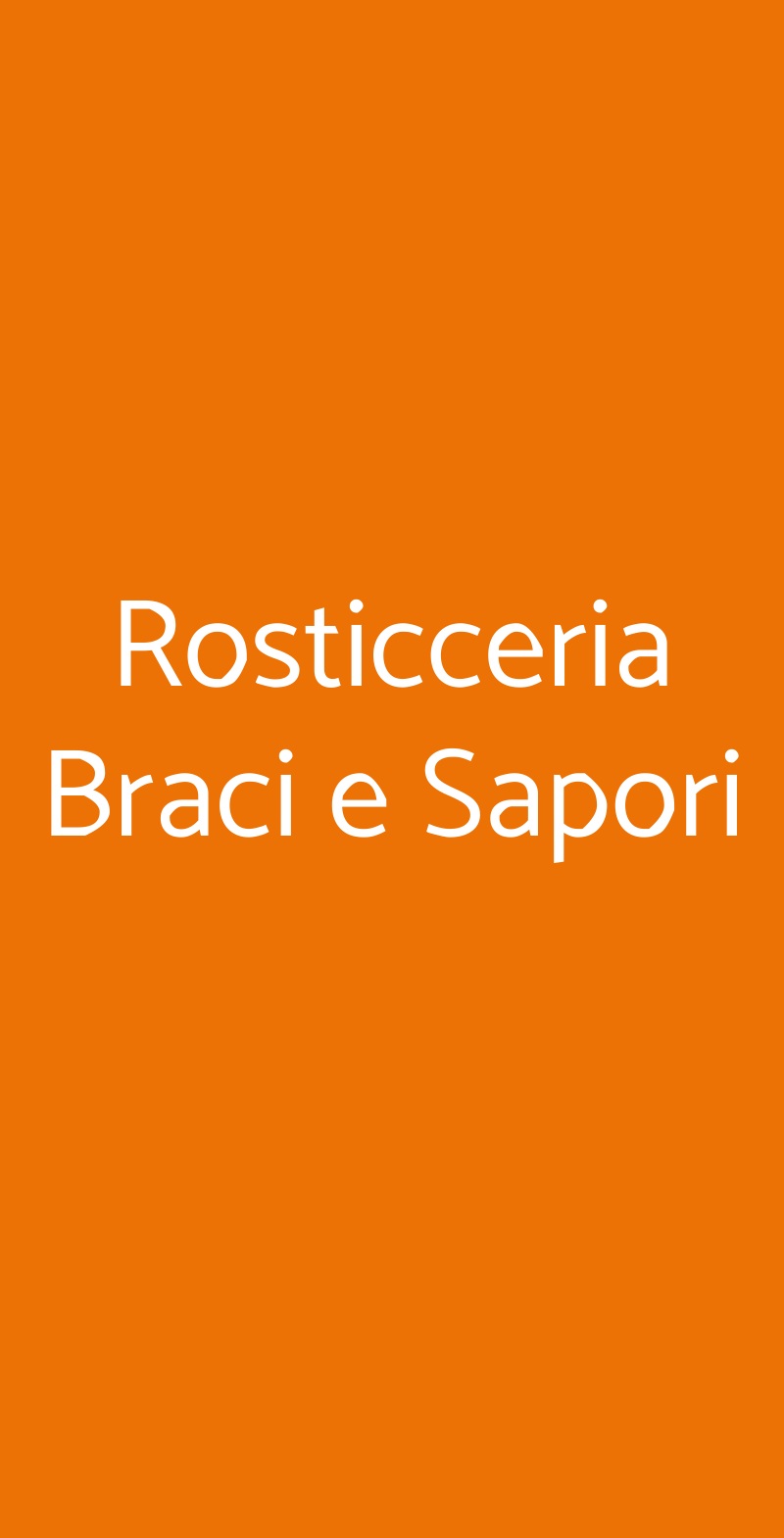 Rosticceria Braci e Sapori Ferrara menù 1 pagina