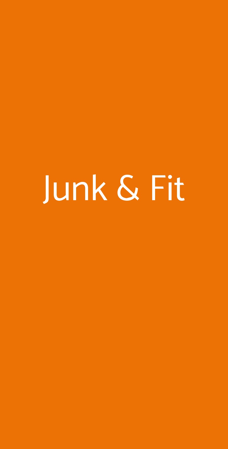 Junk & Fit Abbiategrasso menù 1 pagina