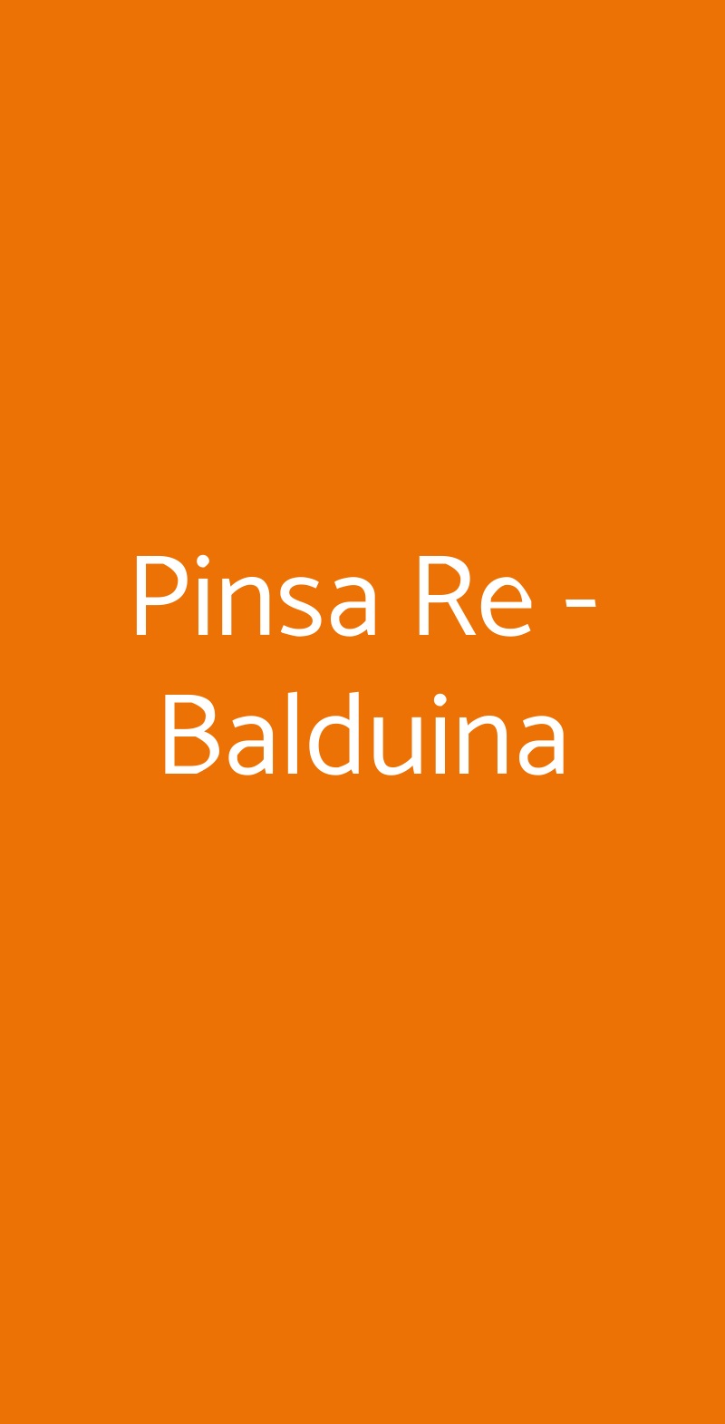 Pinsa Re - Balduina Roma menù 1 pagina
