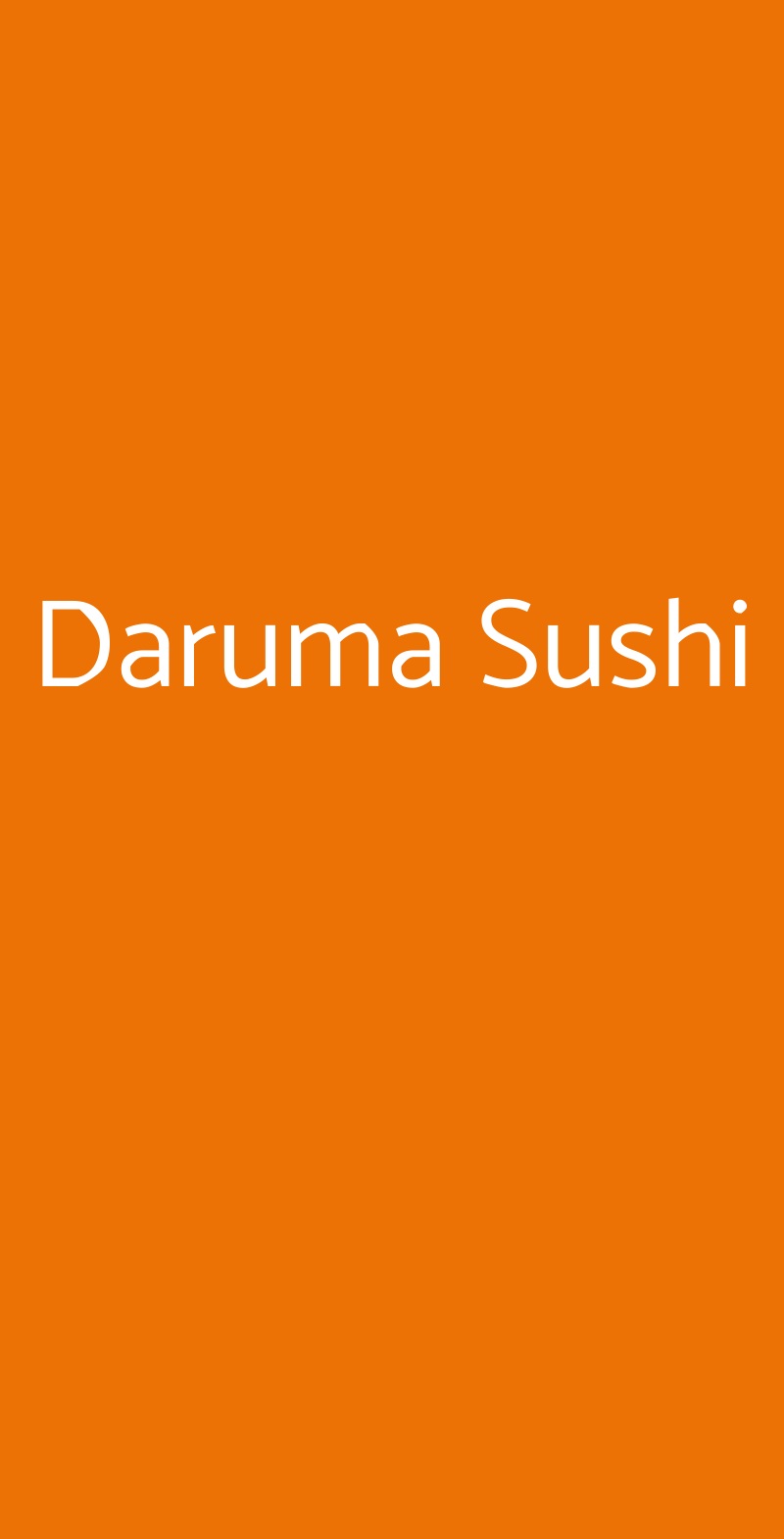 Daruma Sushi Roma menù 1 pagina