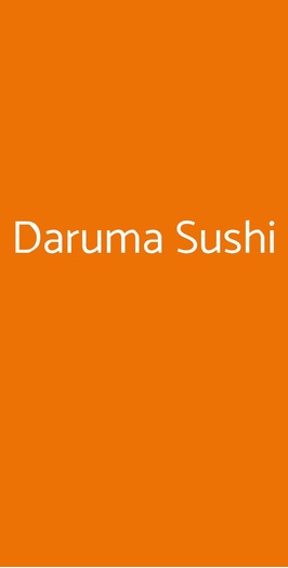 Daruma Sushi, Roma