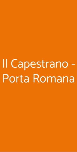 Il Capestrano - Porta Romana, Milano