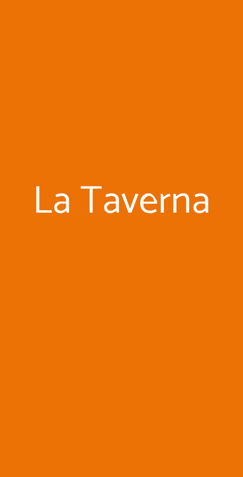 La Taverna Ravenna menù 1 pagina