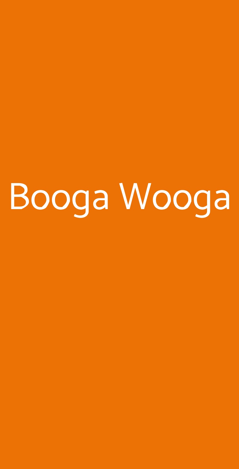 Booga Wooga Castellammare del Golfo menù 1 pagina