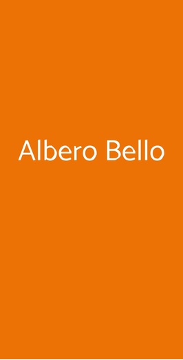 Albero Bello, Rocca di Papa