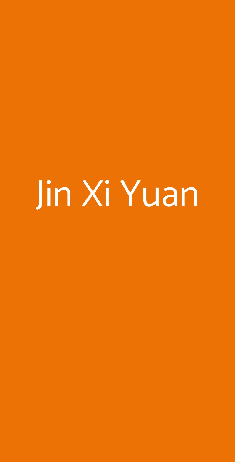 Jin Xi Yuan Milano menù 1 pagina