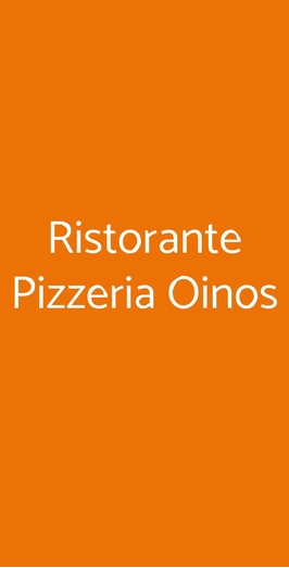 Ristorante Pizzeria Oinos, Firenze