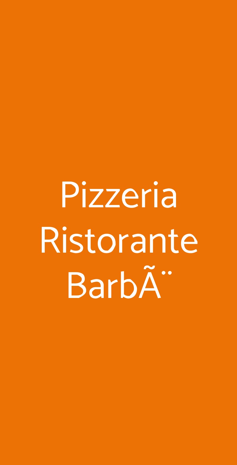 Pizzeria Ristorante BarbÃ¨ Porto Fuori menù 1 pagina