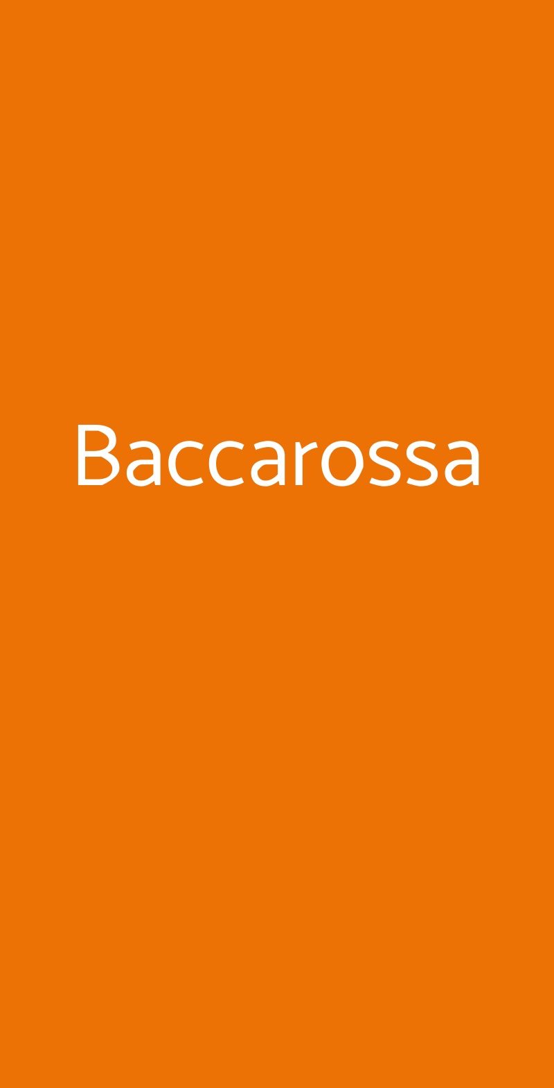 Baccarossa Firenze menù 1 pagina