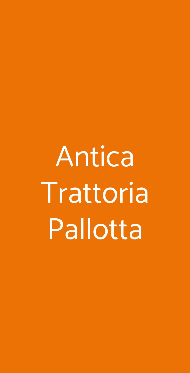 Antica Trattoria Pallotta, Roma