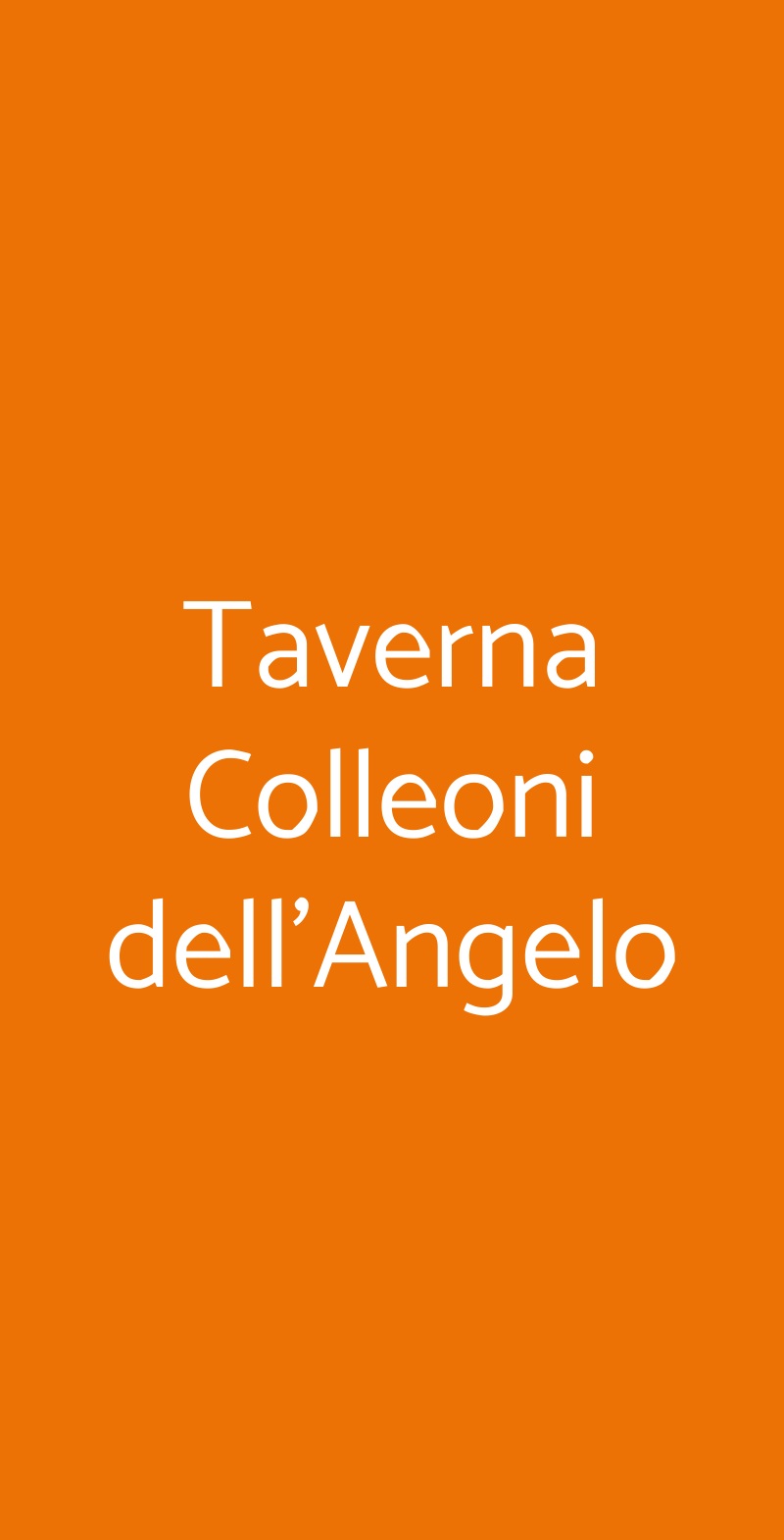 Taverna Colleoni dell'Angelo Bergamo menù 1 pagina